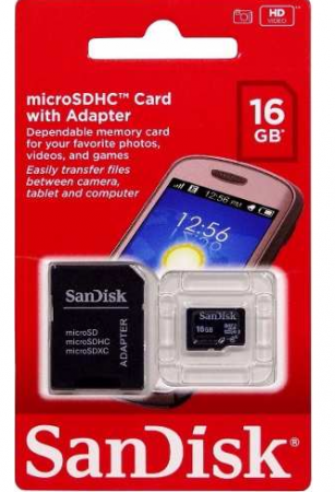 Cartao De Memoria Micro SD 16gb Sandisk