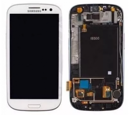 Display Lcd Tela Touch Frontal Galaxy S3 I9300 Branco Samsung